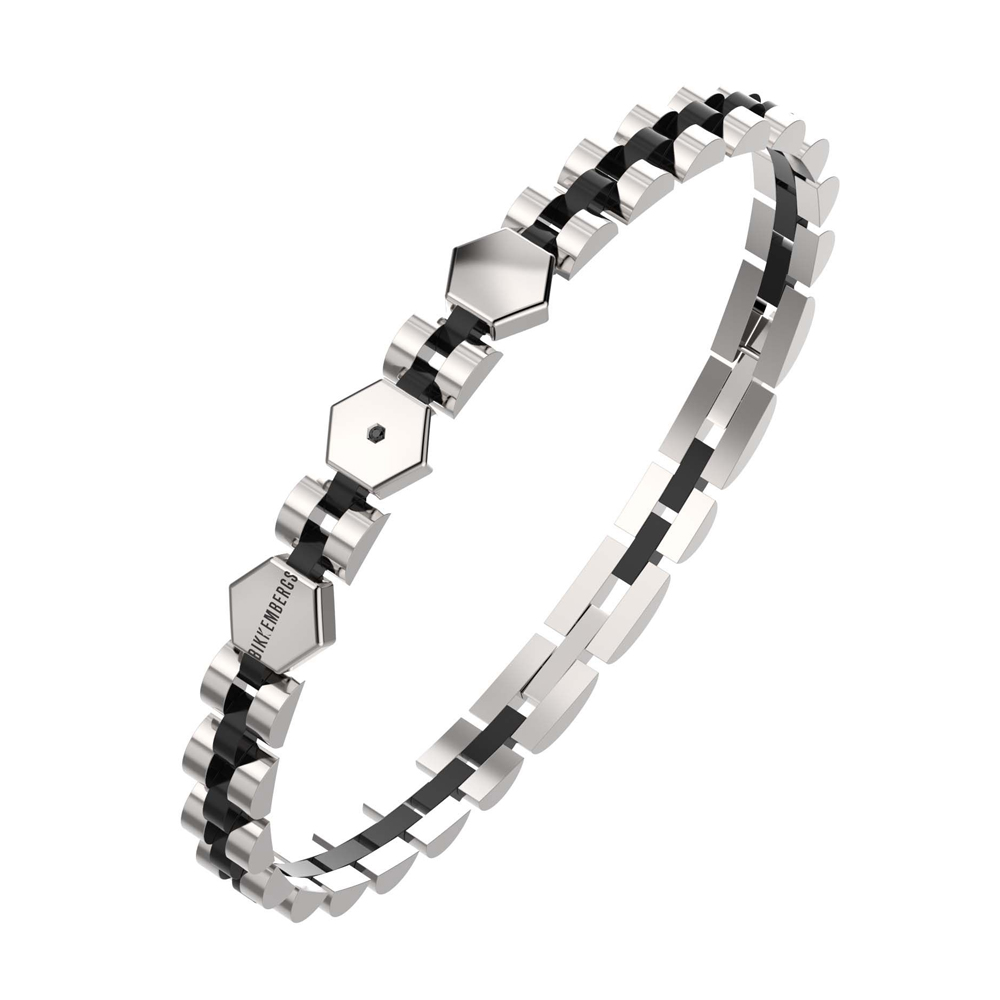 Bracciale-uomo-Bikkembergs-Record-con-Diamanti-RECB03WB Bracciale uomo Bikkembergs Record con Diamanti RECB03WB