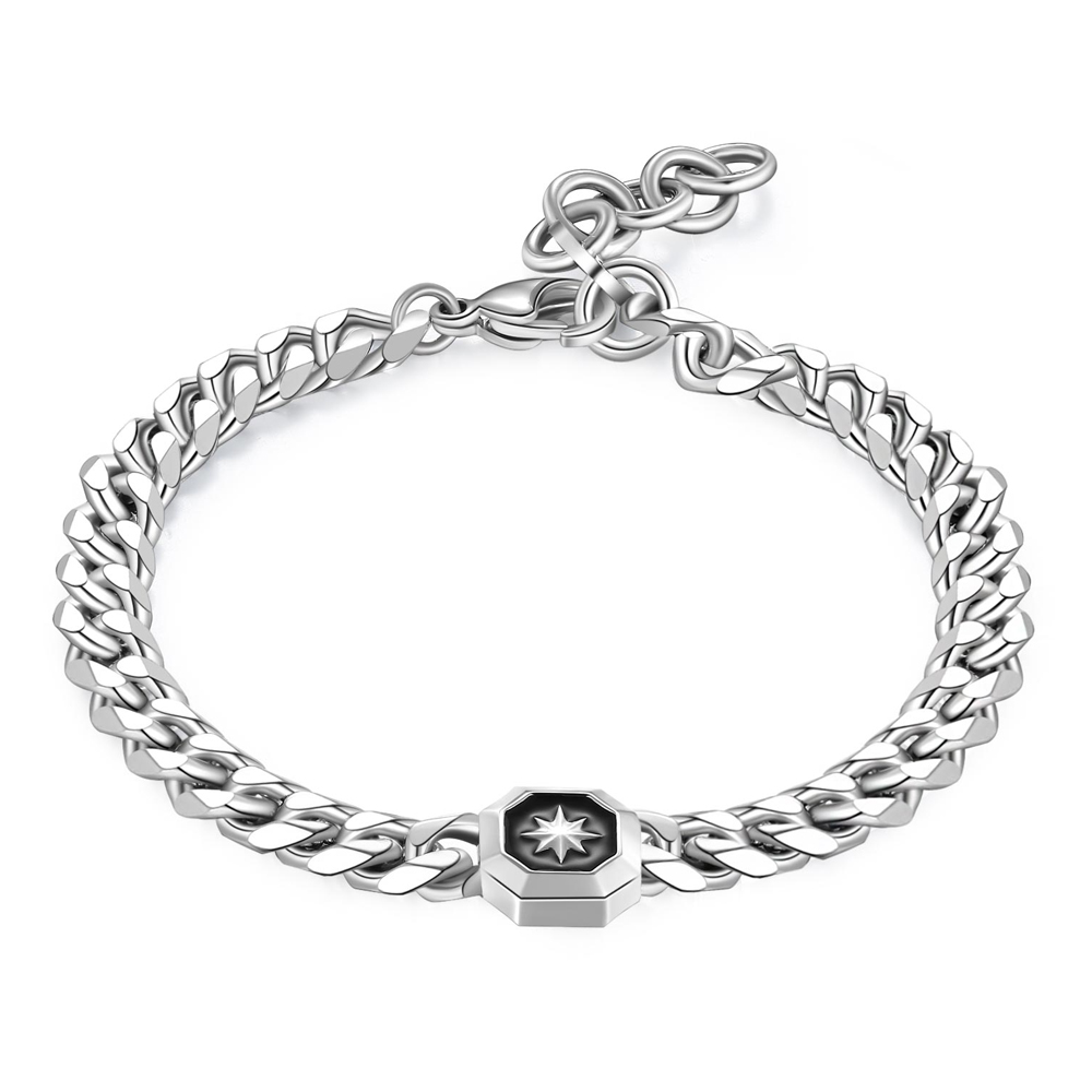 Bracciale-uomo-S’agapo’-con-Rosa-Dei-Venti-linea-Castle-SCA12 Bracciale uomo S’agapo’ con Rosa Dei Venti linea Castle SCA12