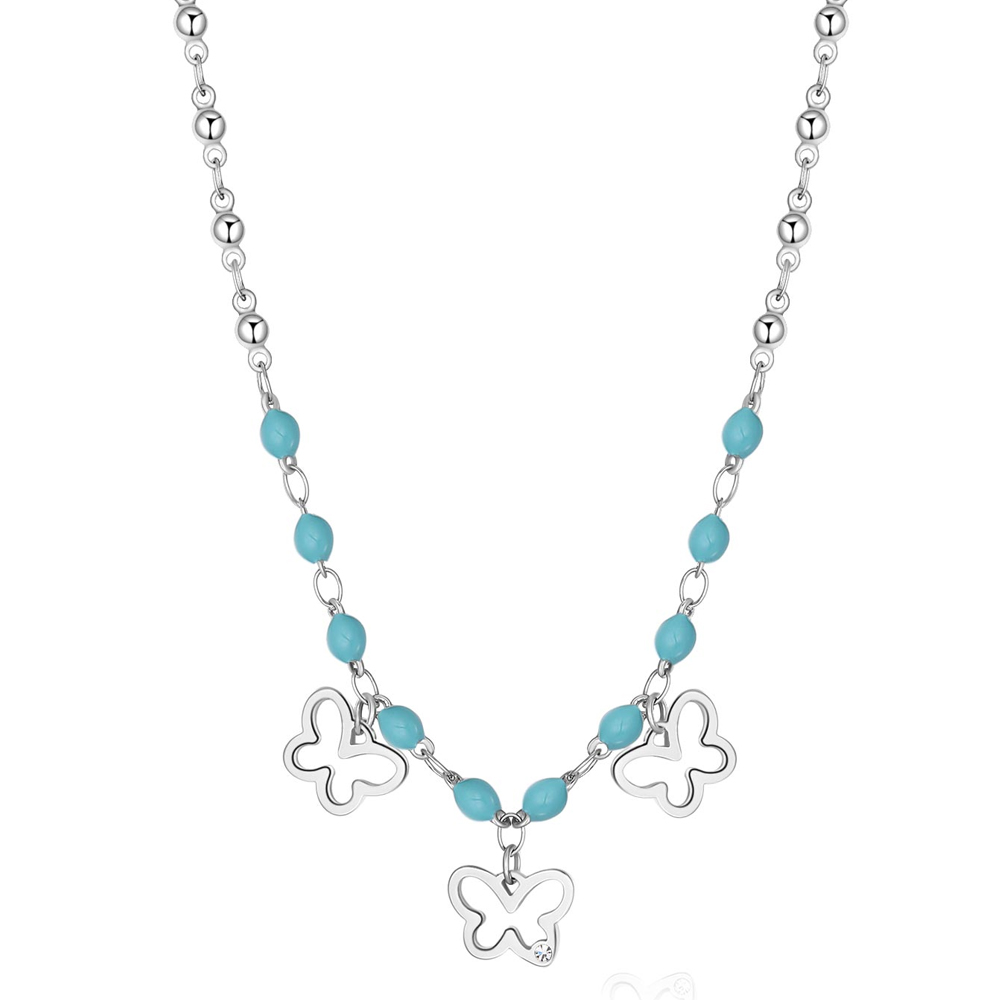 Collana-donna-S’agapo’-con-Farfalle-linea-Vibes-SVB11 Collana donna S’agapo’ con Farfalle linea Vibes SVB11