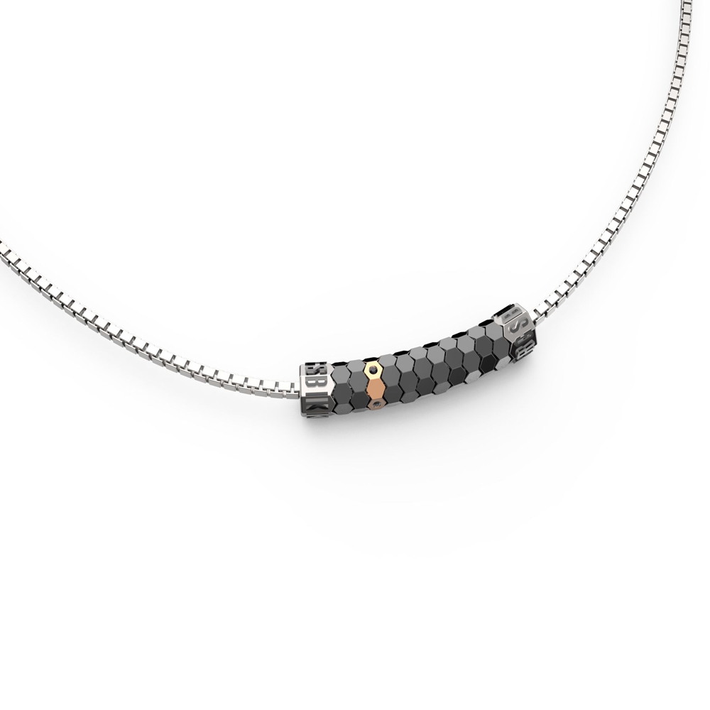 Collana-uomo-Bikkembergs-Geometrics-con-Diamanti-GEOP02BW Collana uomo Bikkembergs Geometrics con Diamanti GEOP02BW
