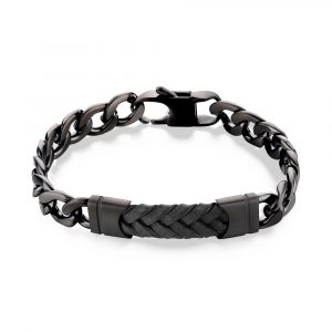 Bracciale Uomo Nero in Acciaio S'Agapo' PARKOUR SKR15