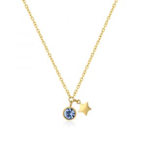 Collana Donna  in Acciaio Dorato S'Agapo' LUCKY LIGHT SKT24