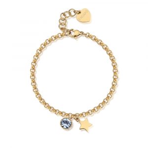 Bracciale Donna in Acciaio Dorato S'Agapo' LUCKY LIGHT SKT28