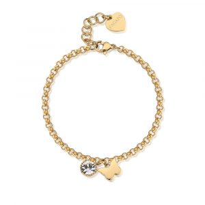 Bracciale Donna in Acciaio Dorato S'Agapo' LUCKY LIGHT SKT30