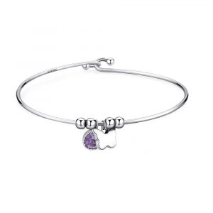 Bracciale Rigido Donna in Acciaio S'Agapo' LUCKY LIGHT SKT33