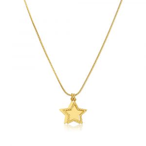 Collana Donna in Acciaio Dorato S'Agapo' MESSAGE SSG08