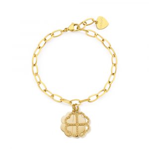 Bracciale Donna in Acciaio Dorato S’Agapo’ MESSAGE SSG24