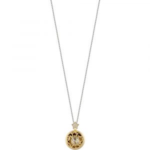 Collana donna Chiama Angeli con Stelle IP Gold con Cristalli LucaBarra CK1751