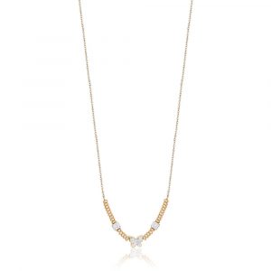 Collana in acciaio dorato con farfalla Donna LucaBarra CK1493