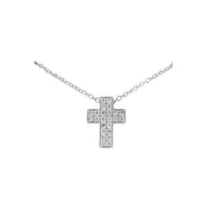 Collana Donna Croce in Oro con Diamanti Davite e Delucchi CLN011657