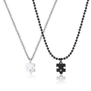 Set Collana Uomo e Donna in Acciaio S'Agapo' ME YOU SEY01