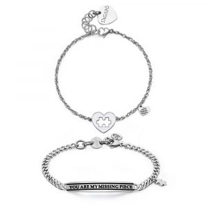 Set Bracciale Uomo e Donna in Acciaio S'Agapo' ME YOU SEY23