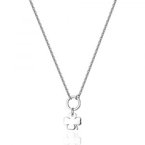 Collana Donna con Quadrifoglio in Acciaio S'Agapo' SHAC54