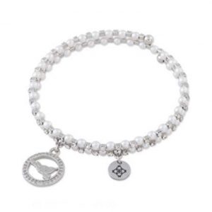 Bracciale a molla donna con perle e strass Camurria “Sicilia Bedda” CJ.BR32T.1S