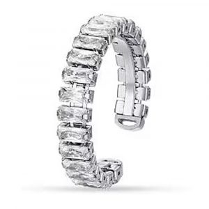 Anello in Acciaio con Cristalli Bianchi Donna ANK434