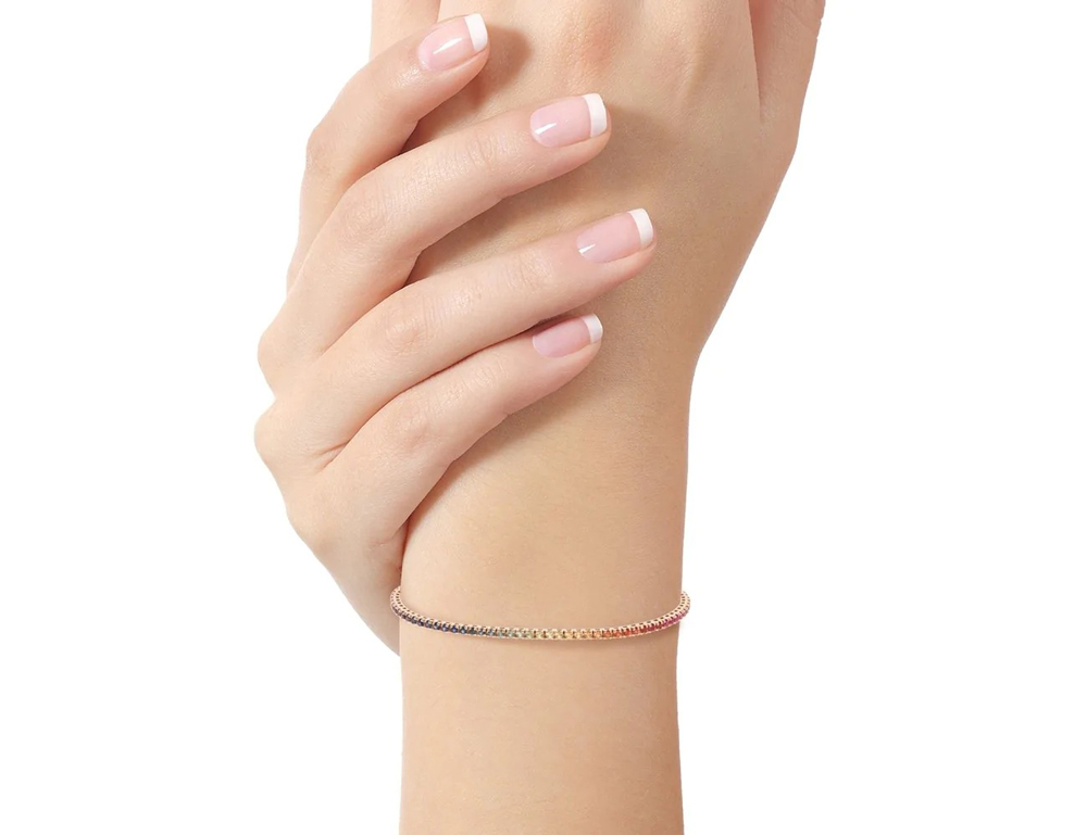 bracciale-tennis-donna-rainbow-oro-rosa-18k-e-zaffiri-multicolor-da-220ct-969122_11zon