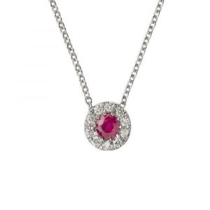 Collana Donna in Oro con Diamanti e Rubino Namuri PSCOL02/RU TRT