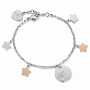 Bracciale in Acciaio con Stelle donna Luca Barra BK1803