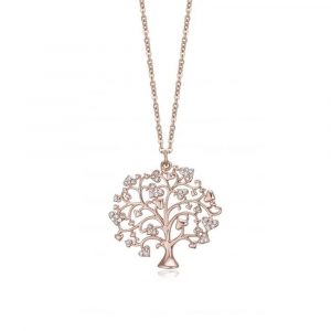 Collana con Albero della Vita in Acciaio Donna Luca Barra CK1163