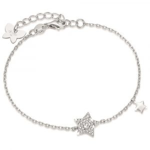 Bracciale in argento con Cristalli bianchi donna Melitea MB176