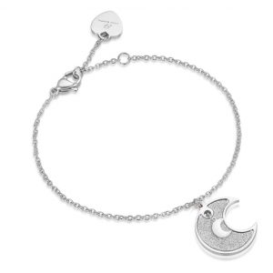 Bracciale in Acciaio Donna con Luna Luca Barra BK1644