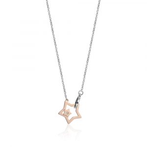 Collana con Stella in Acciaio Donna Luca Barra CK1382