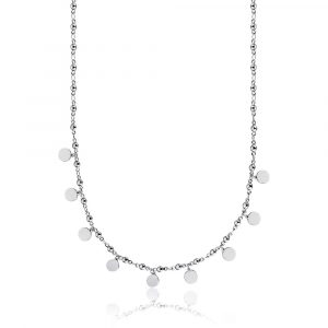 Collana con cerchi in Acciaio Donna Luca Barra CK1401