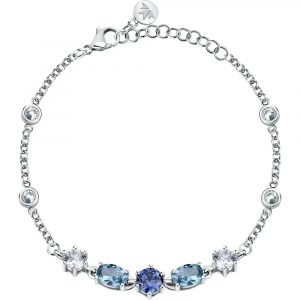 Bracciale con Cristalli Viola Blu Bianchi in Acciaio Donna Morellato SAVY18