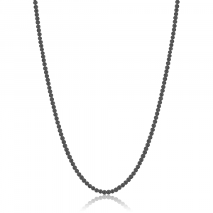 Collana in Acciaio con Perle Nere Luca Barra CL298
