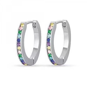 Orecchini in Acciaio con Cristalli MultiColor Luca Barra OK1240