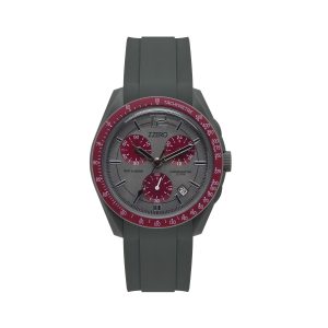 Orologio Unisex Grigio/Rosso Sun & Moon ZZERO ZZ9001F