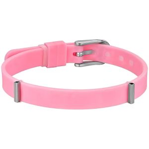 Bracciale Donna In Silicone Rosa Luca Barra BK2479