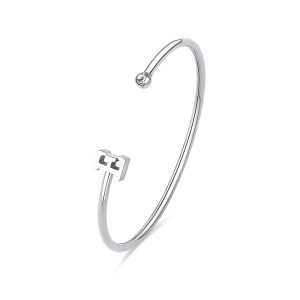 Bracciale Rigido donna con Iniziale  E S’agapo’ SCK216