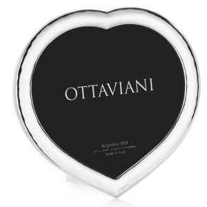 Cornice a Forma di Cuore in Argento 18x24 Ottaviani 1016