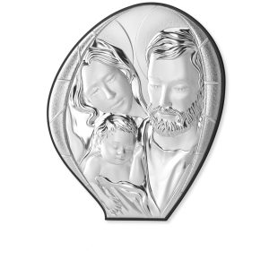 Capezzale con Sacra Famiglia in argento laminato Eventi EV5030-10