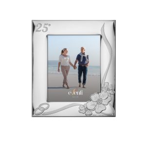 Cornice 25 Anni di Matrimonio in Argento Laminato 18x24 Eventi EV9070-18V
