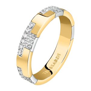 Anello Donna in Acciaio Dorato Trussardi TJAXC39014