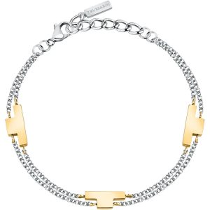 Bracciale Donna Doppio Filo in Acciaio Trussardi TJAXC28