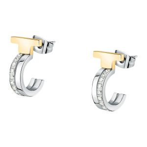 Orecchini a Cerchio Donna in Acciaio Trussardi TJAXC35