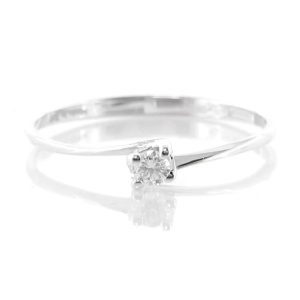 Anello Donna Solitario con Diamanti Davite e Delucchi AA N03198 08