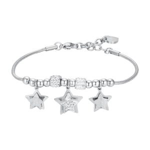 Bracciale Donna in Acciaio con Stelle Luca Barra BK2564