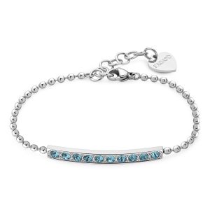 Bracciale Donna in Acciaio con Cristalli Azzurri S'agapo' SDZ15