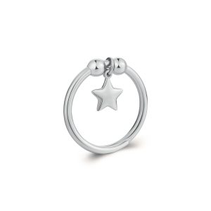 Anello Donna con Pendente a Forma di Stella in Acciaio S’agapo’ SFE32