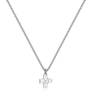 Collana Uomo in Acciaio con Croce S'agapo' SRB03