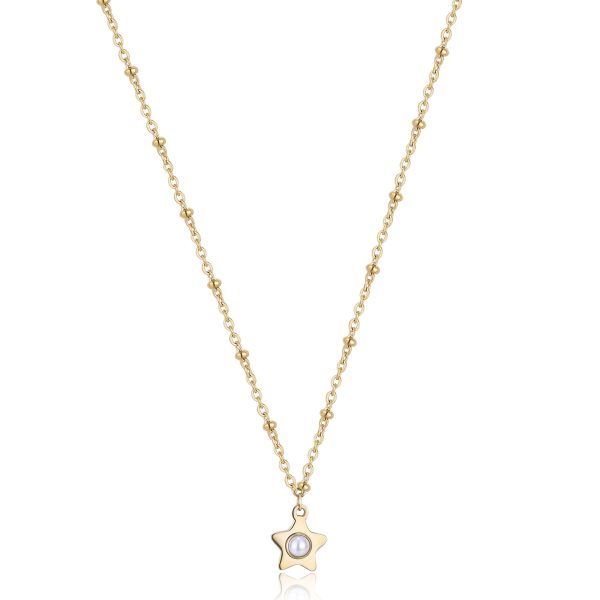 Collana A Sfere In Acciaio E Perle Di Conchiglia Dorata Brosway