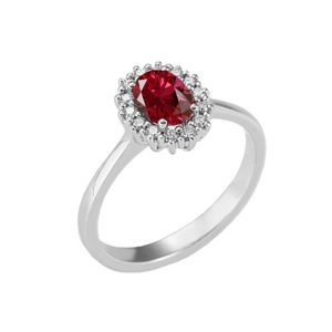 Anello Donna con Diamanti e Rubino Davite e Delucchi AA 032251 RB
