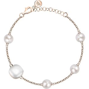 Bracciale in Argento Rosato Donna con Perle Morellato SATC08
