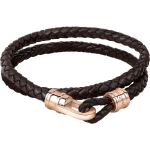 Bracciale in Acciaio/Pelle Uomo in Acciaio Rosato Morellato SQH36
