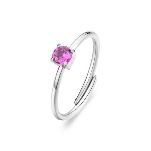 Anello Donna in Acciaio con Cristallo Rosa S'Agapo SDZ32