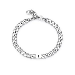 Bracciale Uomo in Acciaio con Lettera I S’Agapo SMG19